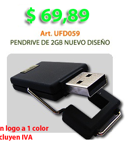 Pendrive 2GB Nuevo Diseño $69.89
