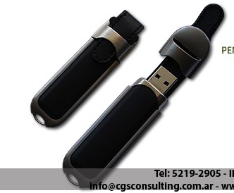 Pendrives 2 Gb en Cuero
